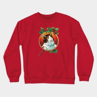 FUNNY HOLIDAY CAT VINTAGE DESIGN Crewneck Sweatshirt